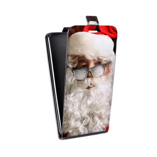 Дизайнерский вертикальный чехол-книжка для Samsung Galaxy M51 Дед мороз и Санта