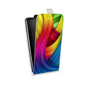 Дизайнерский вертикальный чехол-книжка для LG G7 Fit Геометрия радости