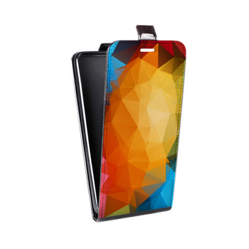 Дизайнерский вертикальный чехол-книжка для Sony Xperia E5 Геометрия радости (на заказ)