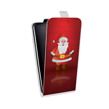 Дизайнерский вертикальный чехол-книжка для Lenovo Vibe K5 Дед мороз и Санта (на заказ)