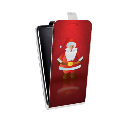 Дизайнерский вертикальный чехол-книжка для Alcatel Idol 5S Дед мороз и Санта