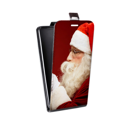 Дизайнерский вертикальный чехол-книжка для Huawei Y9s Дед мороз и Санта