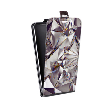 Дизайнерский вертикальный чехол-книжка для Samsung Galaxy S8 Plus Кристаллы (на заказ)