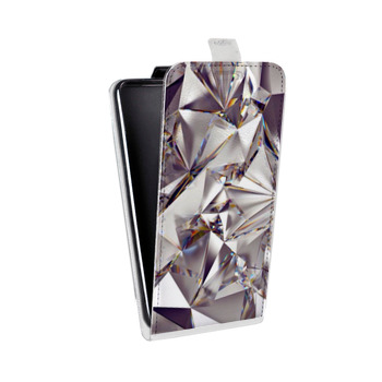 Дизайнерский вертикальный чехол-книжка для Iphone 5s Кристаллы (на заказ)