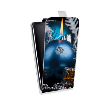Дизайнерский вертикальный чехол-книжка для Lenovo Vibe K5 Новогодние свечки (на заказ)