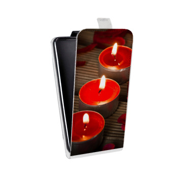 Дизайнерский вертикальный чехол-книжка для Samsung Galaxy S8 Plus Новогодние свечки (на заказ)