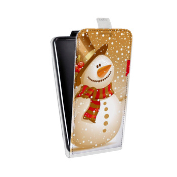 Дизайнерский вертикальный чехол-книжка для Samsung Galaxy S10 Lite Снеговики (на заказ)