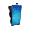 Дизайнерский вертикальный чехол-книжка для ASUS ZenFone 5 Lite Снежинки