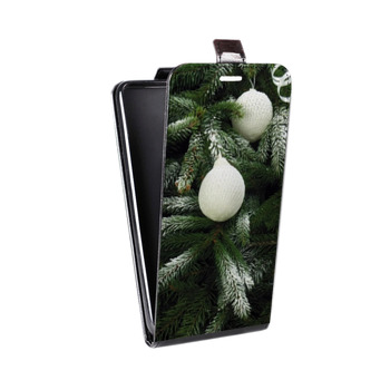 Дизайнерский вертикальный чехол-книжка для Samsung Galaxy S6 Edge Новогодняя хвоя (на заказ)