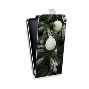Дизайнерский вертикальный чехол-книжка для Samsung Galaxy J1 mini Prime (2016) Новогодняя хвоя (на заказ)