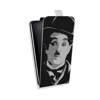 Дизайнерский вертикальный чехол-книжка для LG K7 Чарли Чаплин (на заказ)