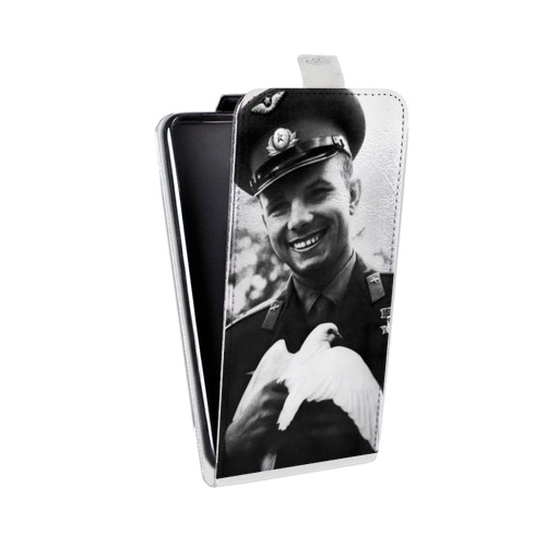 Дизайнерский вертикальный чехол-книжка для ASUS ZenFone 4 Selfie Юрий Гагарин