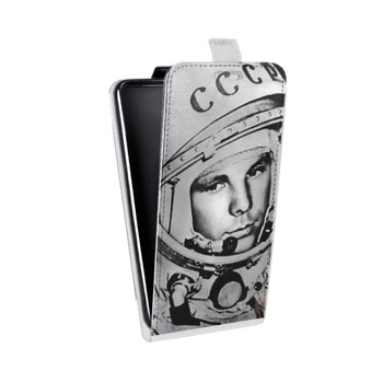 Дизайнерский вертикальный чехол-книжка для LG G5 Юрий Гагарин (на заказ)