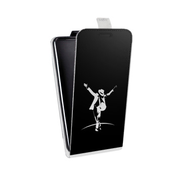 Дизайнерский вертикальный чехол-книжка для Iphone 5s Майкл Джексон (на заказ)