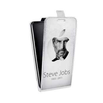 Дизайнерский вертикальный чехол-книжка для ASUS Zenfone 2 Laser Стив Джобс (на заказ)