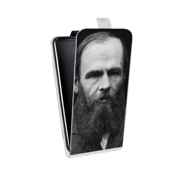 Дизайнерский вертикальный чехол-книжка для Iphone 5s Федор Достоевский (на заказ)