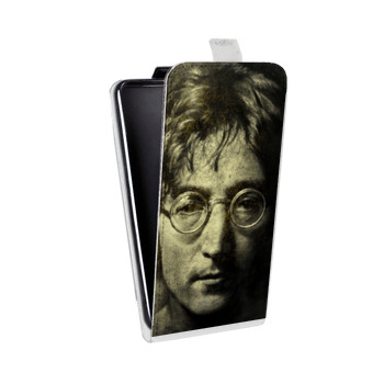 Дизайнерский вертикальный чехол-книжка для Samsung Galaxy Note 2 Джон Леннон (на заказ)