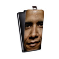 Дизайнерский вертикальный чехол-книжка для HTC 10 Барак Обама
