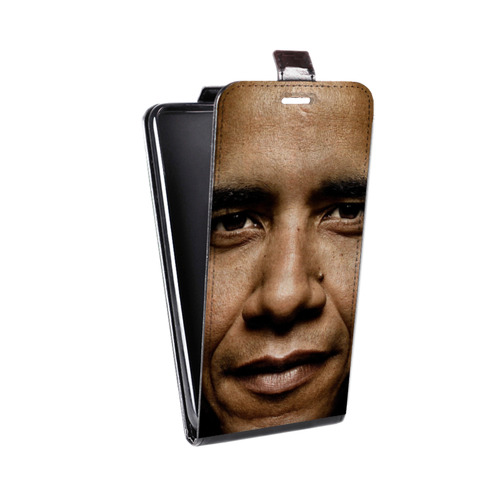 Дизайнерский вертикальный чехол-книжка для HTC 10 Барак Обама