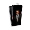 Дизайнерский вертикальный чехол-книжка для HTC Desire Eye Барак Обама