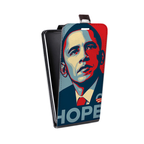Дизайнерский вертикальный чехол-книжка для Meizu M5 Барак Обама
