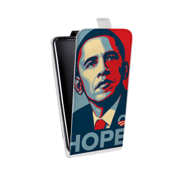Дизайнерский вертикальный чехол-книжка для Huawei Honor 6A Барак Обама (на заказ)
