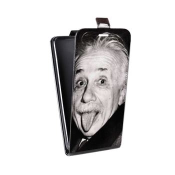 Дизайнерский вертикальный чехол-книжка для Sony Xperia Z3 Альберт Эйнштейн (на заказ)