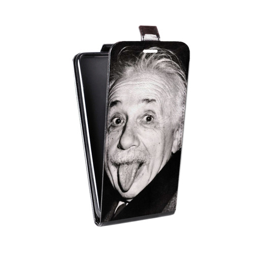 Дизайнерский вертикальный чехол-книжка для Realme 5 Альберт Эйнштейн