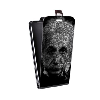 Дизайнерский вертикальный чехол-книжка для Iphone 7 Альберт Эйнштейн (на заказ)