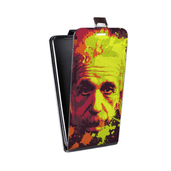 Дизайнерский вертикальный чехол-книжка для Iphone 7 Альберт Эйнштейн (на заказ)