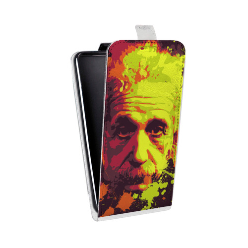 Дизайнерский вертикальный чехол-книжка для OnePlus 8T Альберт Эйнштейн