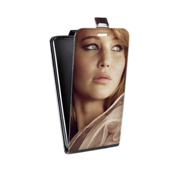 Дизайнерский вертикальный чехол-книжка для Samsung Galaxy S8 Plus Дженнифер Лоуренс (на заказ)
