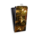 Дизайнерский вертикальный чехол-книжка для Iphone 12 Pro Новогодние шары