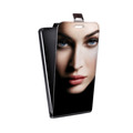 Дизайнерский вертикальный чехол-книжка для HTC Desire 200 Меган Фокс