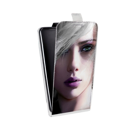 Дизайнерский вертикальный чехол-книжка для HTC Desire 530 Скарлет Йохансон