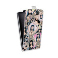 Дизайнерский вертикальный чехол-книжка для LG Q6 Ники Минаж