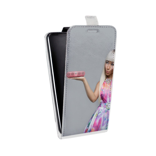 Дизайнерский вертикальный чехол-книжка для Samsung Galaxy J1 mini (2016) Ники Минаж