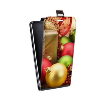 Дизайнерский вертикальный чехол-книжка для Samsung Galaxy S10 Lite Новогодние шары (на заказ)
