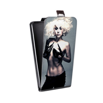 Дизайнерский вертикальный чехол-книжка для Samsung Galaxy Mega 6.3 Леди Гага (на заказ)