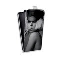 Дизайнерский вертикальный чехол-книжка для HTC Desire 530 Леди Гага