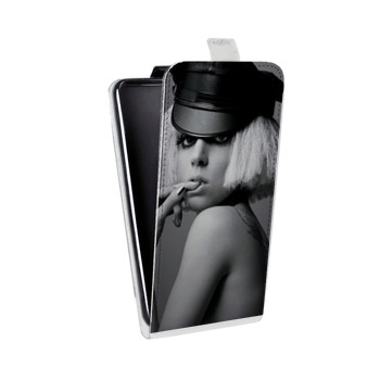 Дизайнерский вертикальный чехол-книжка для Iphone 6/6s Леди Гага (на заказ)