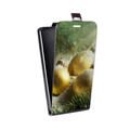 Дизайнерский вертикальный чехол-книжка для HTC Desire 530 Новогодние шары