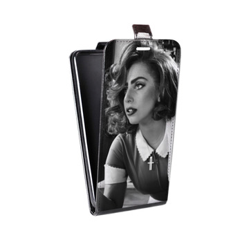 Дизайнерский вертикальный чехол-книжка для Iphone 7 Plus / 8 Plus Леди Гага (на заказ)
