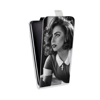 Дизайнерский вертикальный чехол-книжка для Asus ZenFone 3 Zoom Леди Гага (на заказ)