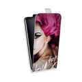 Дизайнерский вертикальный чехол-книжка для ASUS ZenFone Max Леди Гага