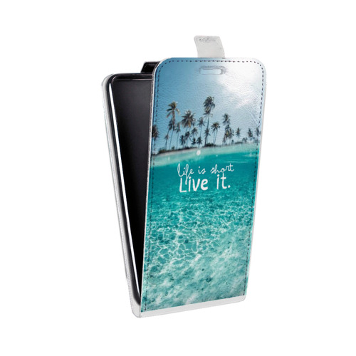 Дизайнерский вертикальный чехол-книжка для Samsung Galaxy Grand Пляж