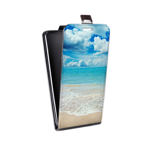 Дизайнерский вертикальный чехол-книжка для Huawei P40 Пляж