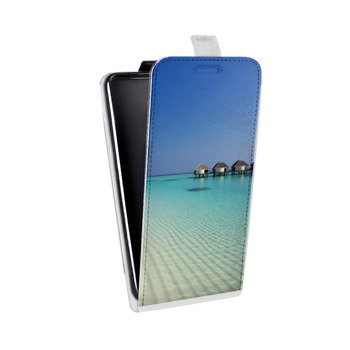 Дизайнерский вертикальный чехол-книжка для LG K7 Пляж (на заказ)