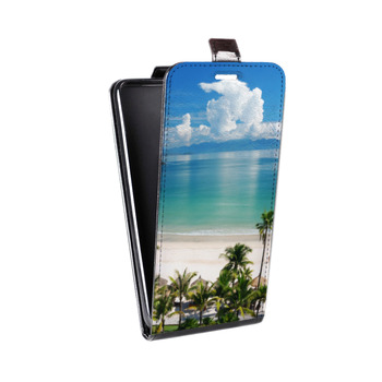 Дизайнерский вертикальный чехол-книжка для HTC U12 Plus Пляж (на заказ)