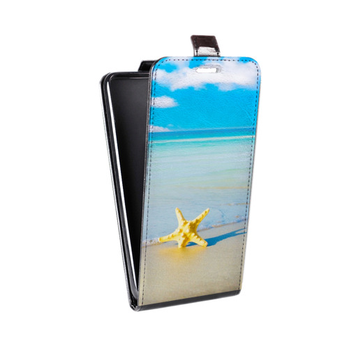 Дизайнерский вертикальный чехол-книжка для Realme 7 Pro Пляж